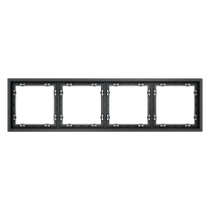 Изображение Рамка пластиковая VOLTUM S70 на 4 поста (графит)